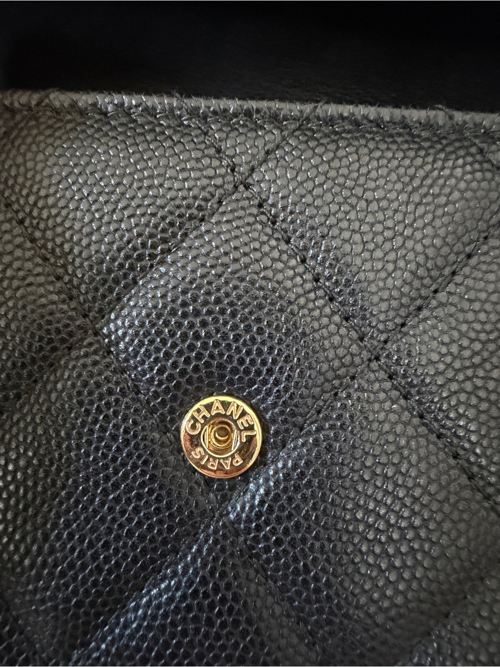 Authentic CHANEL Filigree Caviar Compact Wallet - Picture 12 of 16